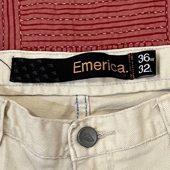 Emerica. Men’s size 36 W36L30 rise 10” skelter super slim fit jean pants - ecru - Picture 2 of 16